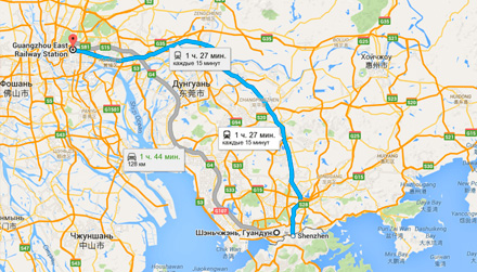 Як дістатися з Гуанчжоу до Шеньчженя
