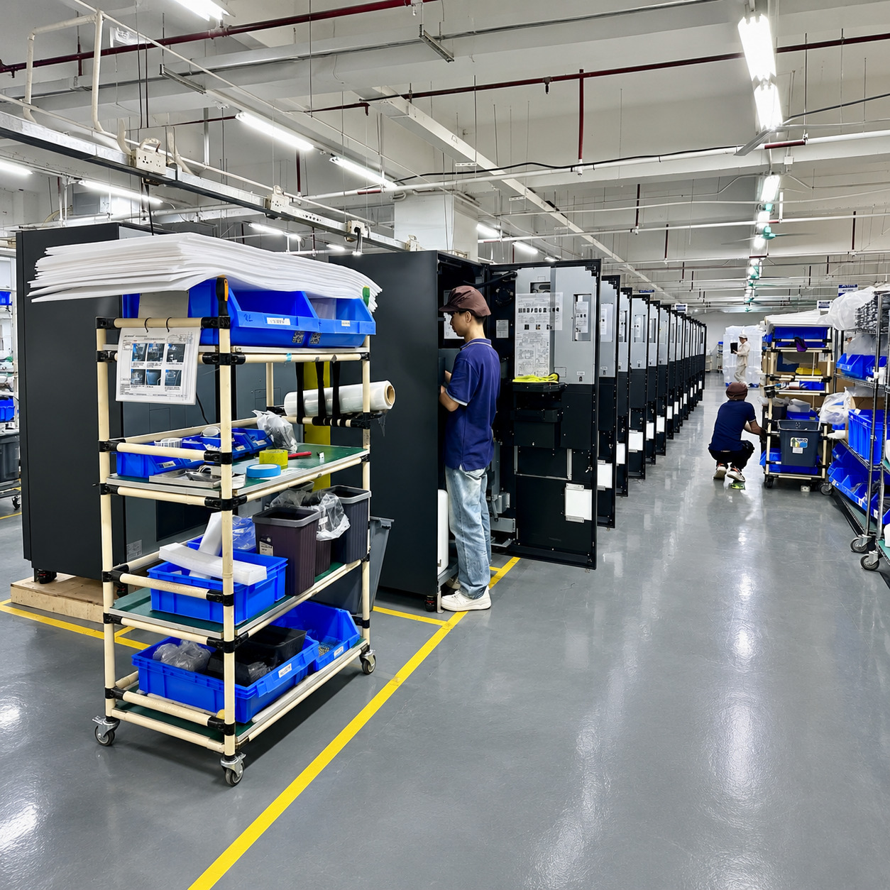 Audit of coffee machines at factory in China