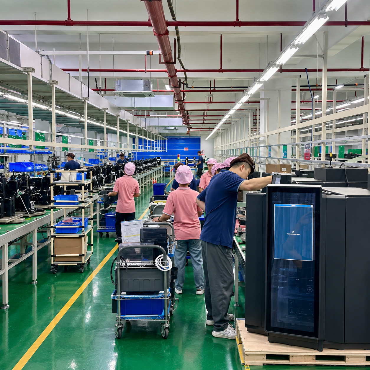 Inspection of vending coffee machines in China