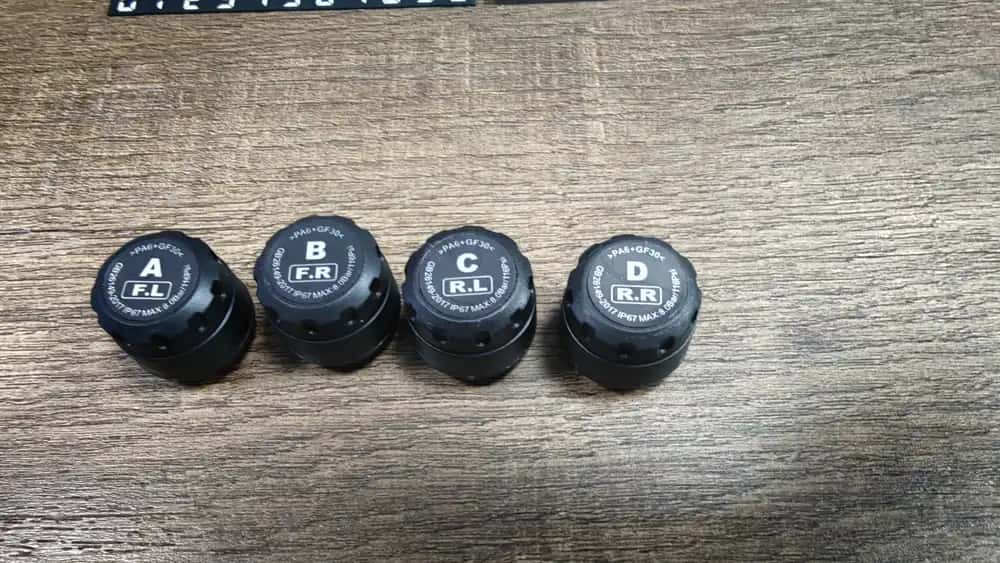 Образцы коробок и маркировка комплектов TPMS