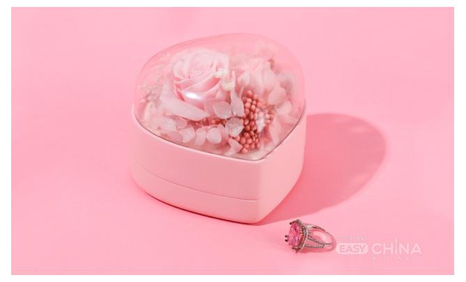 Подарочная коробка с розой Flover Ring Box Подарочная коробка с розой Flover Ring Box