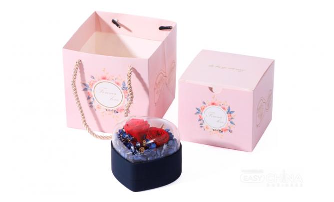 Фото товара Подарочная коробка с розой Flover Ring Box Фото товара Подарочная коробка с розой Flover Ring Box