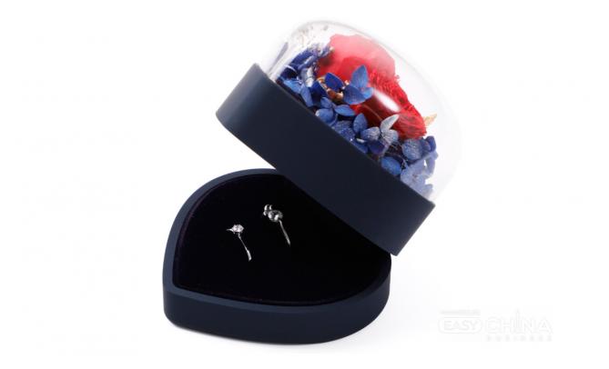 Фото товара Подарочная коробка с розой Flover Ring Box Фото товара Подарочная коробка с розой Flover Ring Box