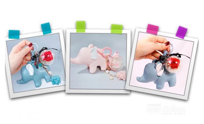 Фото товара Подарочный брелок с цветком Фото товара Подарочный брелок с цветком